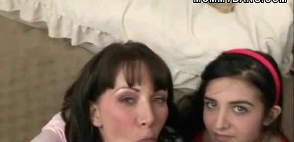  Rayveness and Mischa Brooks threesome in the bedroom